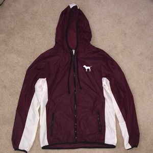 PINK VS Maroon Windbreaker